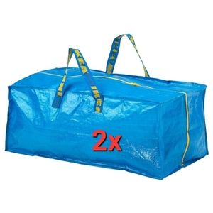 2x FRAKTA Zippered Storage Bag Travel Duffle